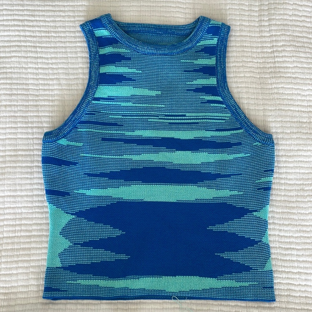 Blue tank top
